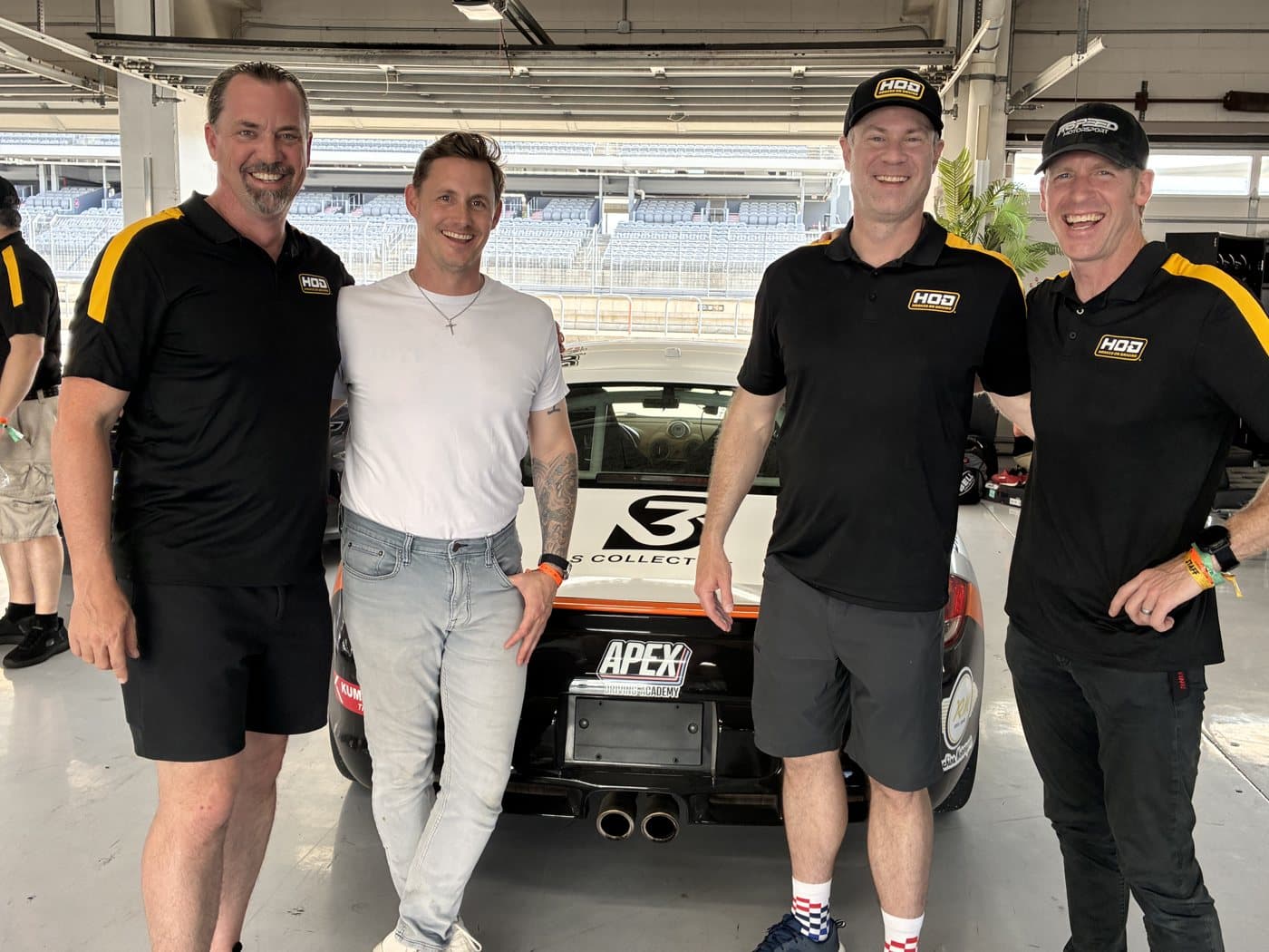 Drivers and crew trackside on an Arrive & Drive day at Motorsport Ranch Cresson