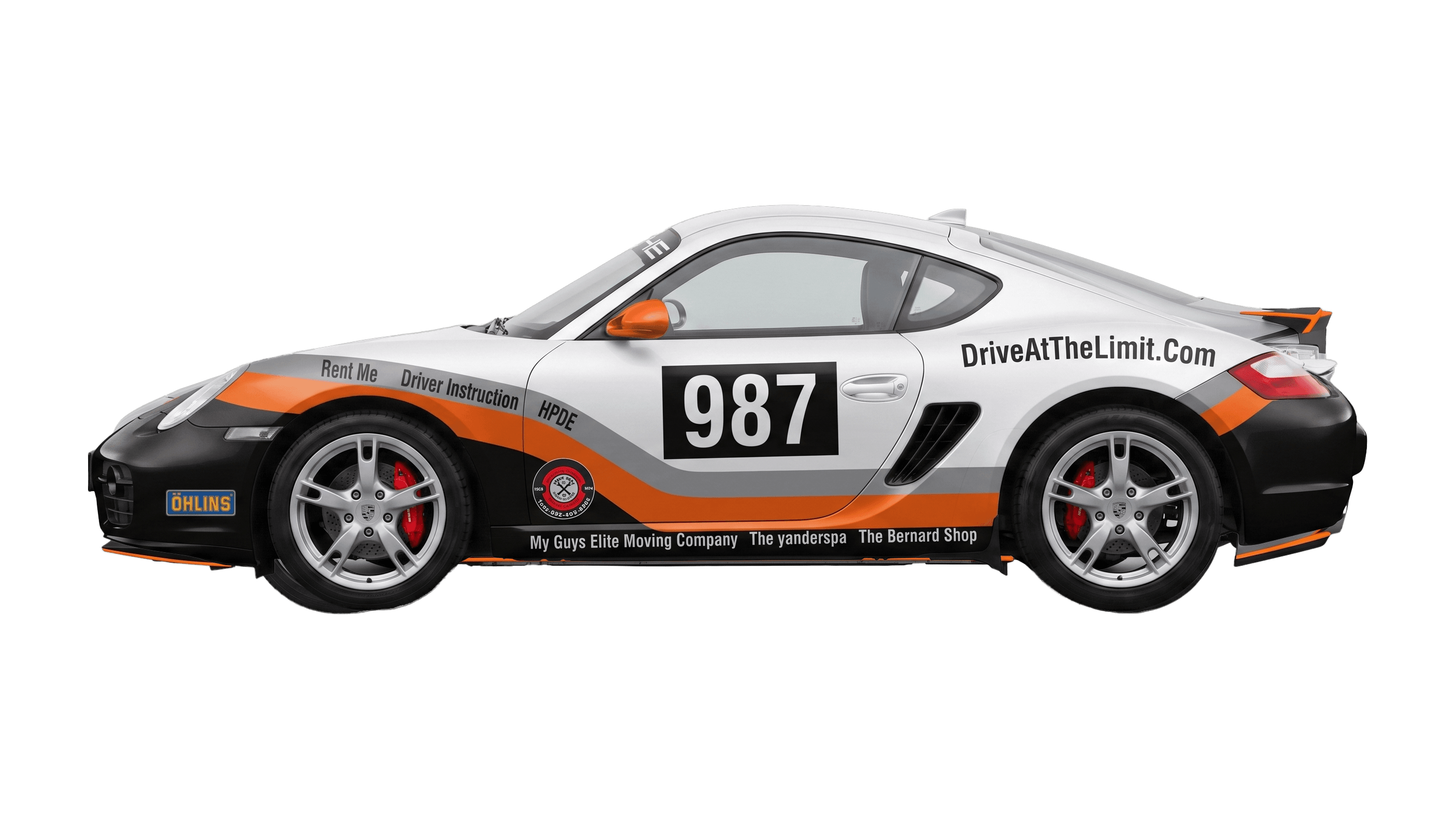 The Drive At The Limit Porsche Cayman 987 in its number 987 livery